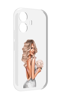 Чехол MyPads Роскошное-платье женский для Vivo Y77E / Vivo iQOO Z6 Lite