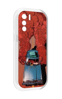 Чехол MyPads машина мчится с дымком для UleFone Note 13P