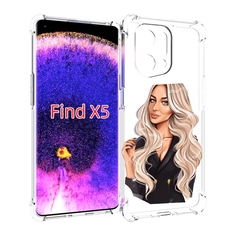 Чехол MyPads Платье-пиджак женский для Oppo Find X5