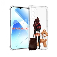 Чехол MyPads девушка-с-модным-чемоданом женский для Infinix Zero X Neo