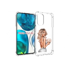 Чехол MyPads Роскошное-платье женский для Motorola Moto G82 / Moto G52