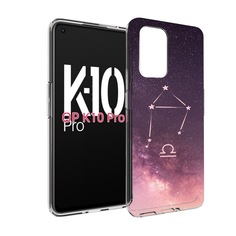 Чехол MyPads знак зодиака весы 4 для OPPO K10 Pro