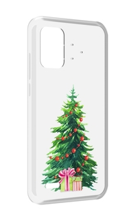 Чехол MyPads Елка новогодняя с подарками акварель для UMIDIGI Bison Pro