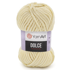Пряжа YarnArt Dolce 100г, 120м, 100% микрополиэстер, 783 молочный, 5 мотков