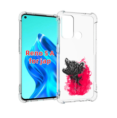 Чехол MyPads медведь в дымке для Oppo Reno 5A