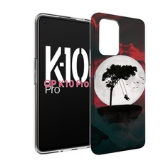 Чехол MyPads качели-над-пропастью для OPPO K10 Pro