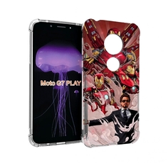 Чехол MyPads Тони-Старк-и-костюмы для Motorola Moto G7 Play