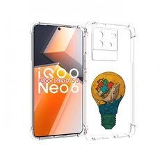 Чехол MyPads кит в лампочке с парусами для Vivo iQoo Neo 6 5G