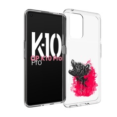 Чехол MyPads медведь в дымке для OPPO K10 Pro