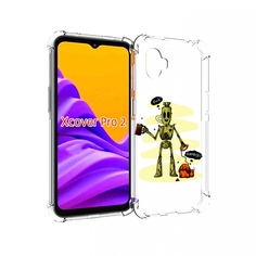 Чехол MyPads прикольный робот для Samsung Galaxy Xcover Pro 2