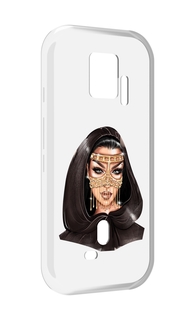 Чехол MyPads девушка-в-золотой-маске для ZTE Nubia Red Magic 7S Pro