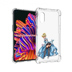 Чехол MyPads девушка-в-платье-красивая женский для Samsung Galaxy Xcover Pro 1