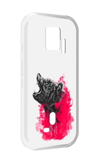 Чехол MyPads медведь в дымке для ZTE Nubia Red Magic 7S Pro