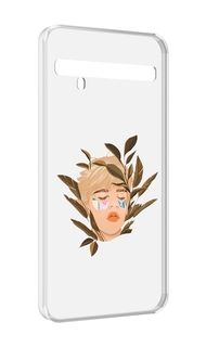 Чехол MyPads лицо-с-патчами для TCL 10 Pro / TCL 10 + Plus