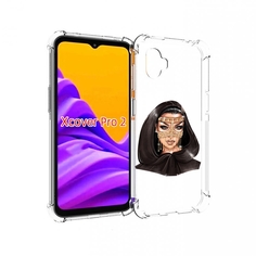 Чехол MyPads девушка-в-золотой-маске для Samsung Galaxy Xcover Pro 2