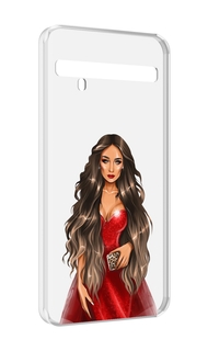 Чехол MyPads девушка-в-вечернем-платье женский для TCL 10 Pro / TCL 10 + Plus