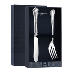 Набор для рыбы Фаворит 2 предмета в футляре Серебро 925пр АргентА