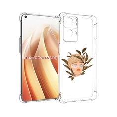 Чехол MyPads лицо-с-патчами для OPPO Reno7 Pro 5G