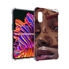 Чехол MyPads лицо девушки тень женский для Samsung Galaxy Xcover Pro 1