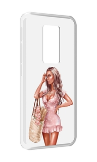 Чехол MyPads Девушка-в-мини-платье женский для Motorola Defy 2021