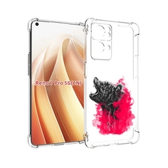 Чехол MyPads медведь в дымке для OPPO Reno7 Pro 5G