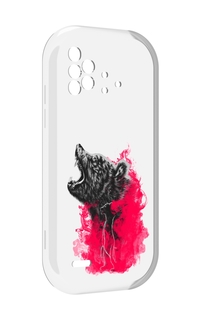 Чехол MyPads медведь в дымке для UMIDIGI Bison X10 / X10 Pro