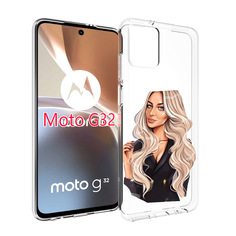 Чехол MyPads Платье-пиджак женский для Motorola Moto G32