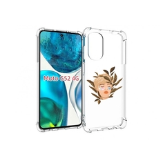 Чехол MyPads лицо-с-патчами для Motorola Moto G82 / Moto G52