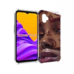 Чехол MyPads лицо девушки тень женский для Samsung Galaxy Xcover Pro 2