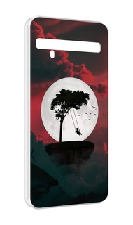 Чехол MyPads качели-над-пропастью для TCL 10 Pro / TCL 10 + Plus