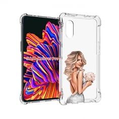 Чехол MyPads Роскошное-платье женский для Samsung Galaxy Xcover Pro 1