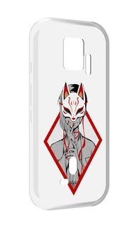 Чехол MyPads девушка в маске япония для ZTE Nubia Red Magic 7S Pro