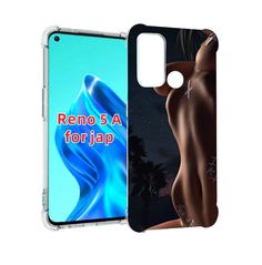 Чехол MyPads белые-татуировки-на-теле для Oppo Reno 5A