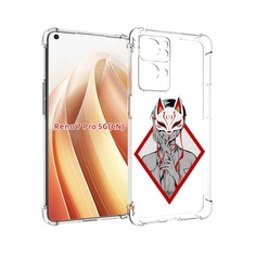 Чехол MyPads девушка в маске япония для OPPO Reno7 Pro 5G