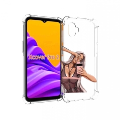Чехол MyPads девушка-в-прозрачной-одежде для Samsung Galaxy Xcover Pro 2