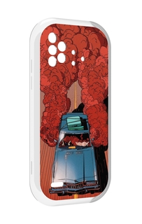 Чехол MyPads машина мчится с дымком для UMIDIGI Bison X10 / X10 Pro