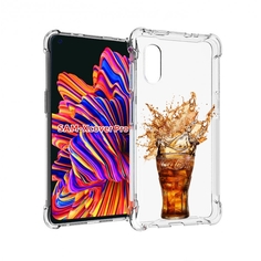 Чехол MyPads Кола-в-стакане для Samsung Galaxy Xcover Pro 1