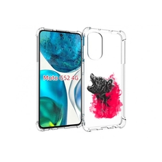 Чехол MyPads медведь в дымке для Motorola Moto G82 / Moto G52