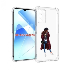 Чехол MyPads девушка-в-клетчатом-пальто для Infinix Zero X Neo