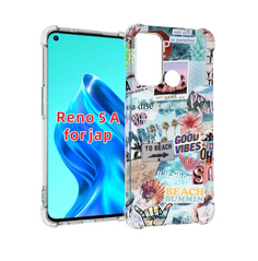 Чехол MyPads Пляжи-постер для Oppo Reno 5A