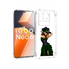 Чехол MyPads девушка-в-модном-длинном-платье женский для Vivo iQoo Neo 6 5G