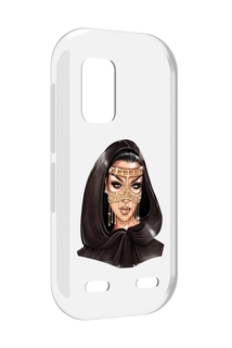 Чехол MyPads девушка-в-золотой-маске для UleFone Armor X10 / X10 Pro