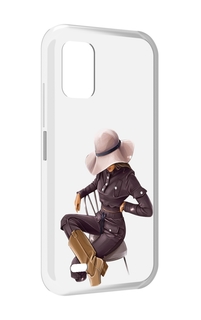 Чехол MyPads загадочная-девушка-в-костюме женский для UMIDIGI Bison GT2 / GT2 Pro