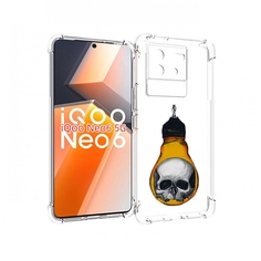 Чехол MyPads череп в лампочке для Vivo iQoo Neo 6 5G