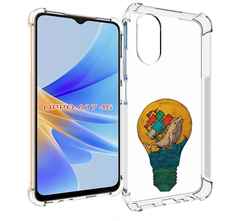 Чехол MyPads кит в лампочке с парусами для OPPO A17