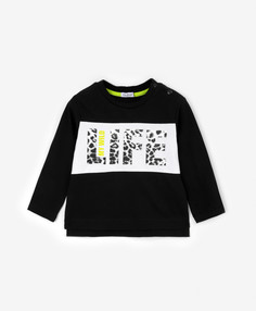 Футболка детская Gulliver Baby 12334BBC1202, цвет черный, размер 98