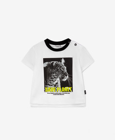 Футболка детская Gulliver Baby 12334BBC1204, цвет белый, размер 86