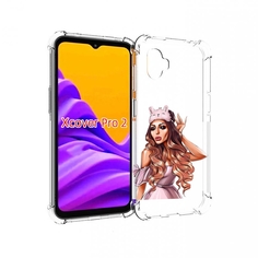 Чехол MyPads девушка-с-маской-для-сна женский для Samsung Galaxy Xcover Pro 2