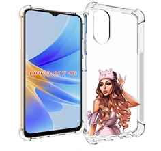 Чехол MyPads девушка-с-маской-для-сна женский для OPPO A17
