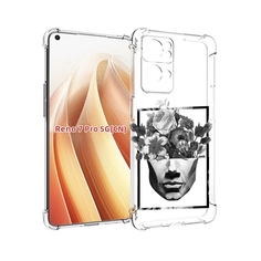 Чехол MyPads черно белая ваза в абстракции для OPPO Reno7 Pro 5G